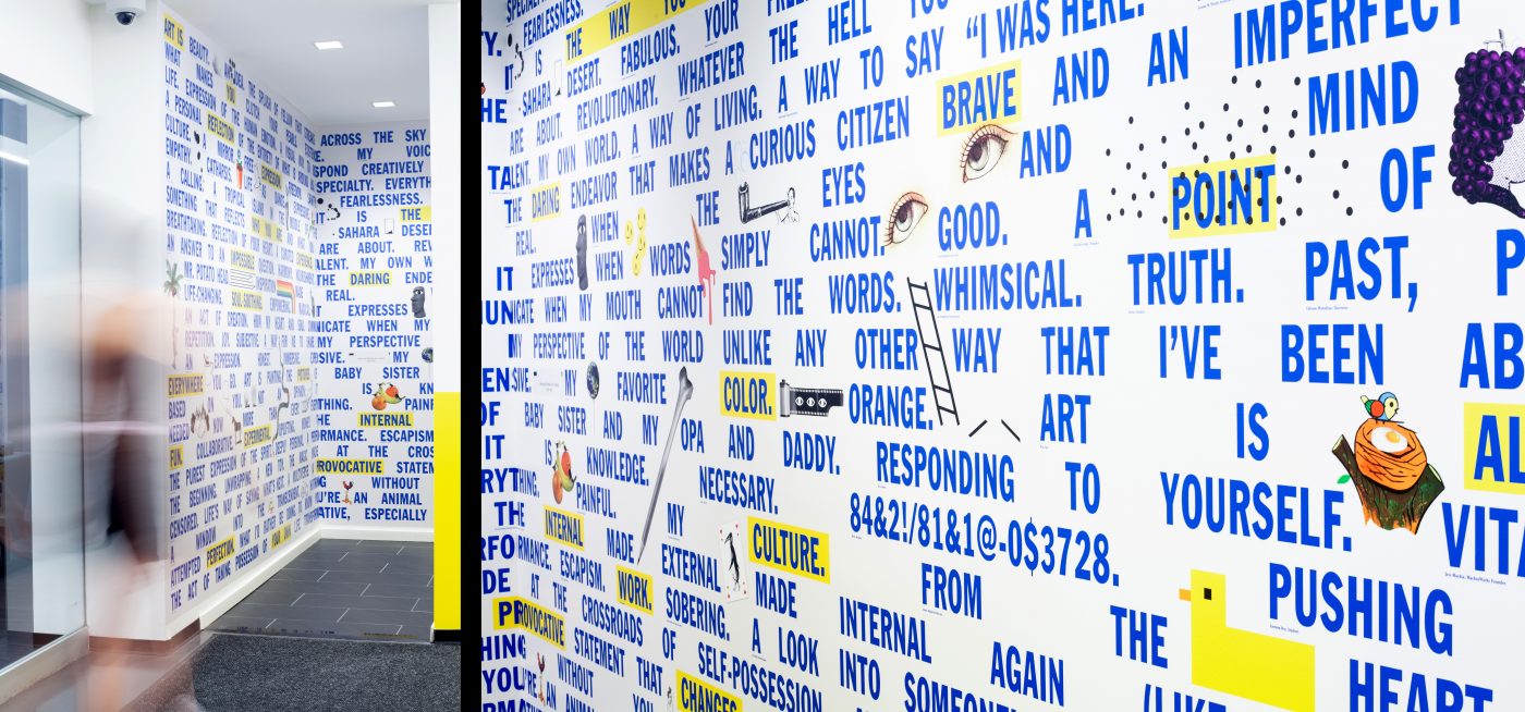 SVA Welcome Center Mural - The Type Directors Club